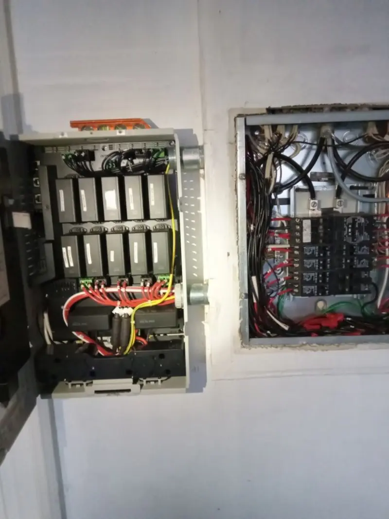 Electrical panel upgrade completed for Security Camera Wiring in Strawberry